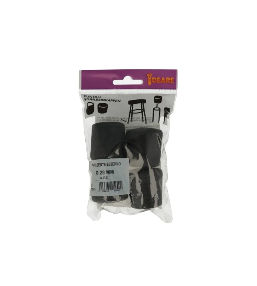 Accessori- Puntali esterni tondi neri ø 28 mm. 4 pz.