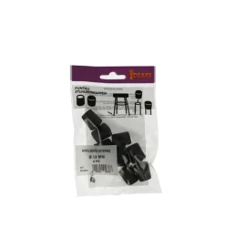 Accessori|Puntali esterni tondi neri ø 12 mm. 8 pz.