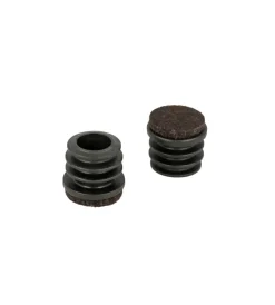 Accessori- Puntali interni alettati tondi neri con feltro ø 18 mm. 8 pz.