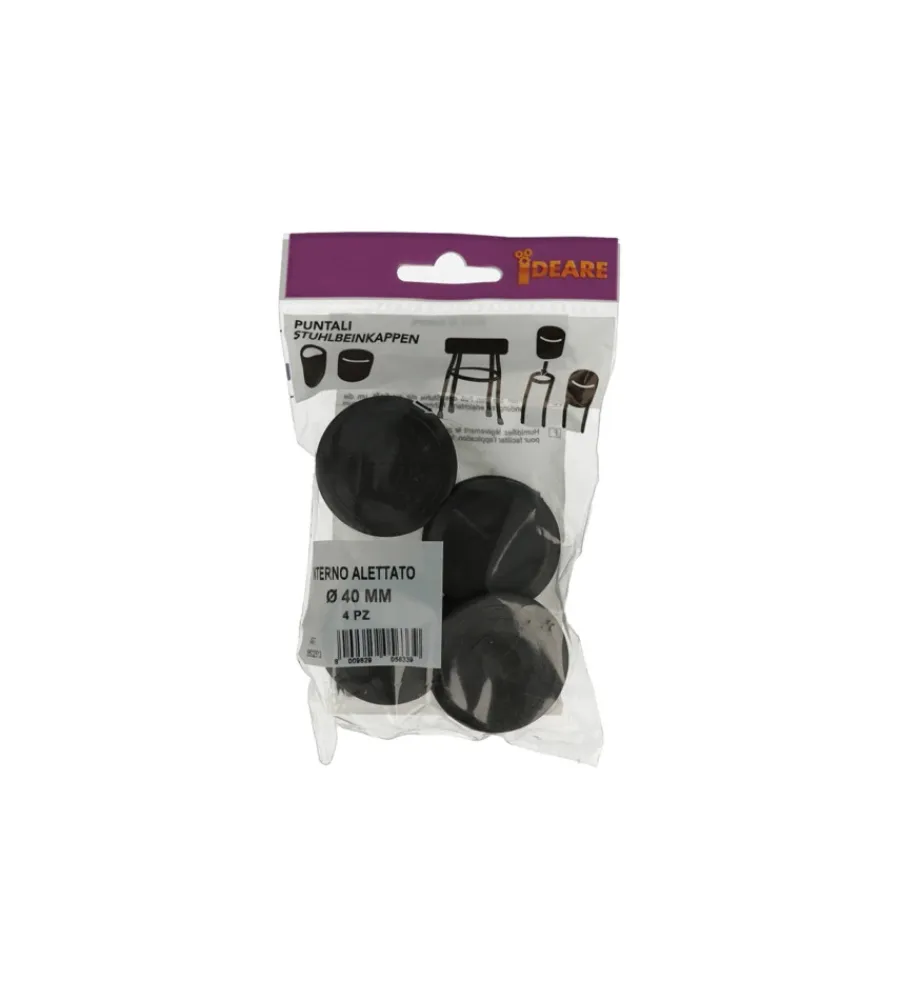 Accessori- Puntali interni alettati tondi neri ø 40 mm. 4 pz.