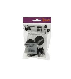 Accessori|Puntali interni alettati tondi neri ø 32 mm. 4 pz.