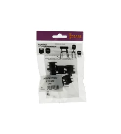 Accessori|Puntali interni alettati tondi neri ø 22 mm. 6 pz.