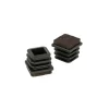 Accessori|Puntali interni alettati quadri neri con feltro 20 x 20 mm. 8 pz.
