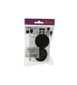 Accessori|Puntali interni alettati tondi neri ø 45 mm. 2 pz.