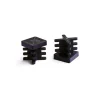 Best Puntali interni alettati quadri neri 30 x 30 mm. 4 pz. Accessori