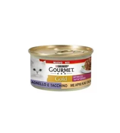 Alimenti Umido Gatto|Purina gourmet gold intrecci di gusto tacchino e agnello per gatti - 85 gr