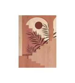 Decorazione Pareti|Quadro in legno "architetctures abstract", 47x67 cm