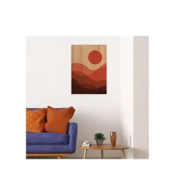 Discount Quadro in legno "desert sunset", 47x67 cm Decorazione Pareti