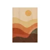 Decorazione Pareti- Quadro in legno "desert sun", 47x67 cm