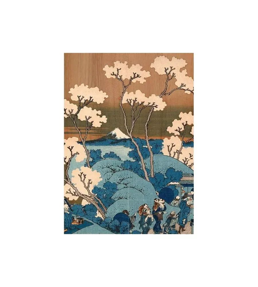 Decorazione Pareti- Quadro in legno "japanese flower", 47x67 cm