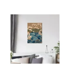 Decorazione Pareti- Quadro in legno "japanese flower", 47x67 cm