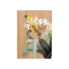 Decorazione Pareti- Quadro in legno "yellow parrot", 47x67 cm