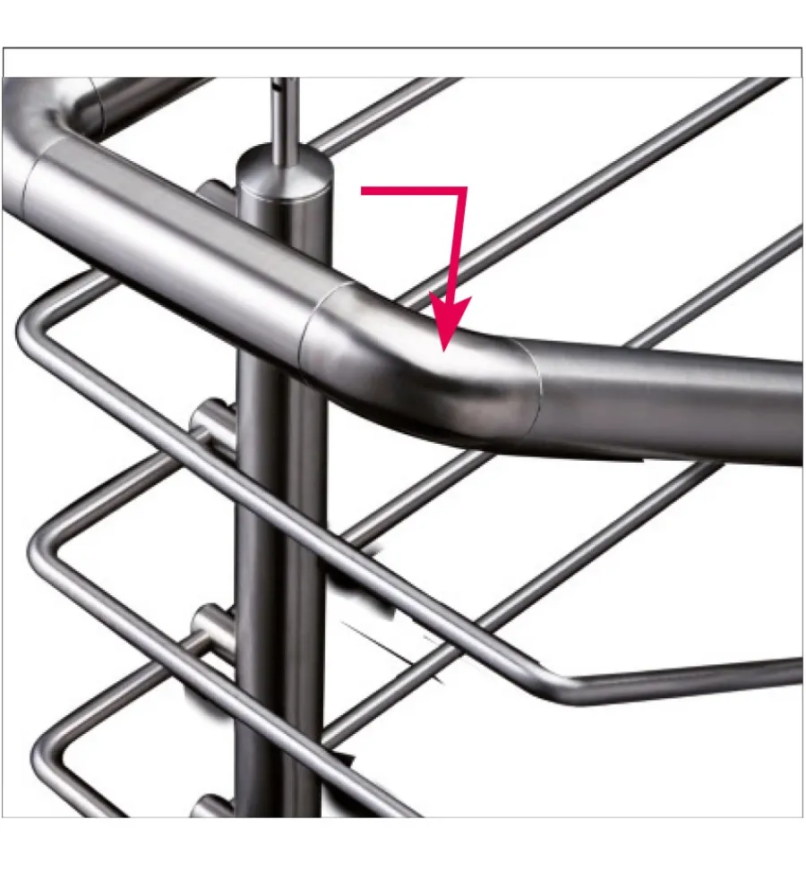 Metal Expert Porte, Scale E Pavimenti|Raccordo 90 gradi per corrimano in acciaio inox
