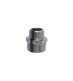 Tubi E Raccordi- Raccordo doppio con riduzione maschio 1/2" - 3/8"