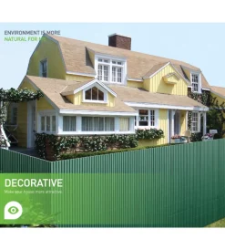 New Recinzione da esterno in pvc monofacciale verde 3x1 metri Reti, Recizioni E Cancelli Per Giardino