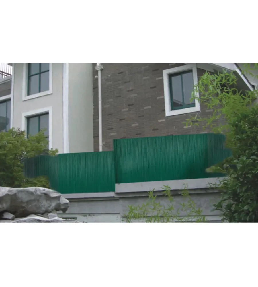 Reti, Recizioni E Cancelli Per Giardino-EuroGarden Recinzione da esterno in pvc monofacciale verde 3x1,5 metri