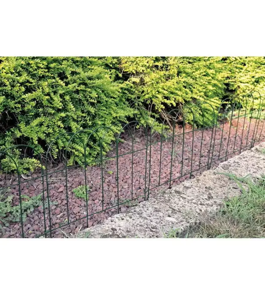 New Recinzione in acc. ad arco x aiuole 40x40 verde Reti, Recizioni E Cancelli Per Giardino