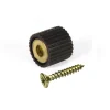 Decorazione Pareti- Reggicristalli con vite tps 3 x 16 in gomma nera 8 pz.