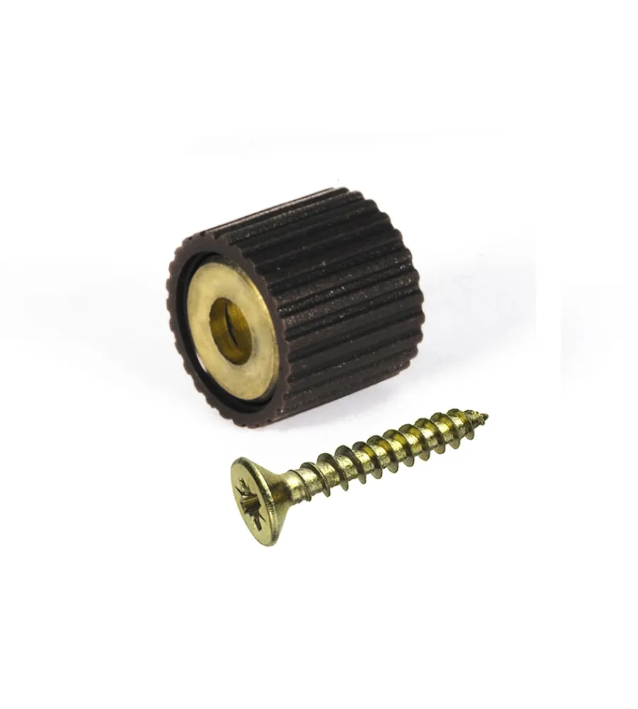 Decorazione Pareti- Reggicristalli con vite tps 3 x 16 in gomma nera 8 pz.