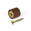 Decorazione Pareti- Reggicristalli con vite tps 3 x 16 in gomma marrone 8 pz.