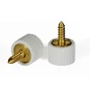 Decorazione Pareti- Reggicristalli in gomma bianca con vite integrata 8 pz.
