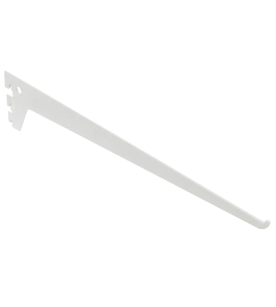 Officina E Garage- Reggimensola a 3 ganci - 50 cm. - bianco