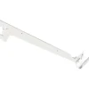 Officina E Garage|Reggimensola a 2 ganci per tubo ovale - 33 cm. - bianco