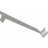 Officina E Garage|Reggimensola a 2 ganci per tubo ovale - 25 cm. - alluminio bianco