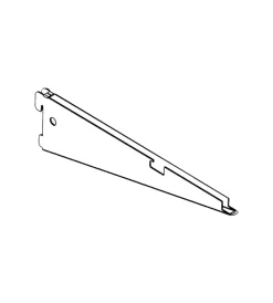 Best Reggimensola per ripiano in filo - 42 cm. - bianco Officina E Garage