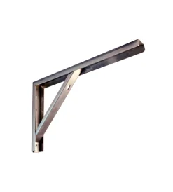 Decorazione Pareti- Reggimensola ultra robusta "ripostiglio" - 300 x 180 mm. - zincato bianco