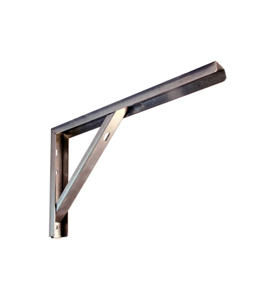 Decorazione Pareti- Reggimensola ultra robusta "ripostiglio" - 300 x 180 mm. - zincato bianco
