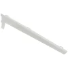 Officina E Garage|Reggimensole a 3 ganci angolate con clip - 48 cm. - bianco