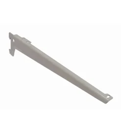 Hot Reggimensole a 2 ganci angolate - 33 cm. - alluminio bianco Officina E Garage