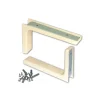 Decorazione Pareti- Reggimensole con copertura plastica 2 pz. - 80 x 120 mm. - bianco
