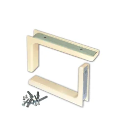 Decorazione Pareti- Reggimensole con copertura plastica 2 pz. - 145 x 240 mm. - bianco