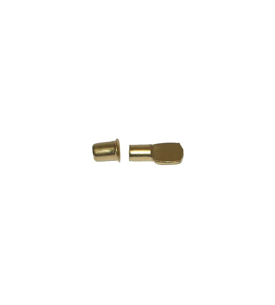 Decorazione Pareti- Reggipiani a paletta con bussola - nichelato - 8 pz.