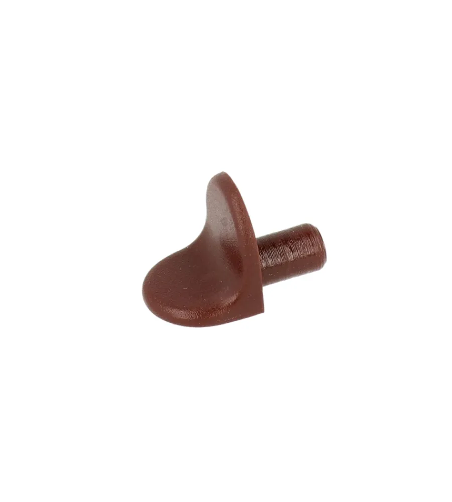 Decorazione Pareti- Reggipiani a squadra in plastica marrone ø 6 mm. 16 pz.