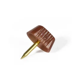 Decorazione Pareti- Reggipiani con chiodo in plastica marrone 40 pz.