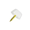 Decorazione Pareti- Reggipiani con chiodo in plastica bianca 16 pz.