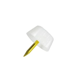 Decorazione Pareti- Reggipiani con chiodo in plastica bianca 16 pz.