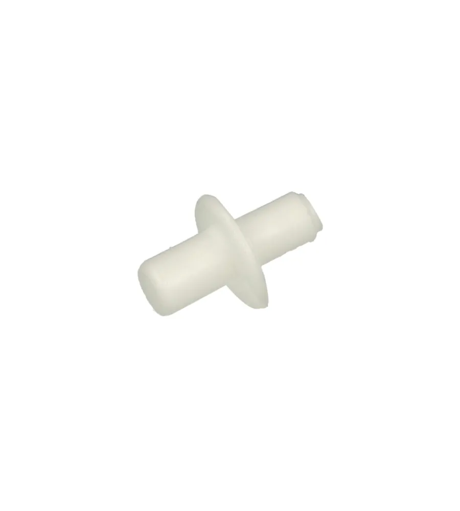 Decorazione Pareti- Reggipiani con flangia in nylon bianco ø 5 - 6 mm. 16 pz.