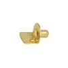 Decorazione Pareti|Reggipiani stampati in ferro ottonato ø 7 mm. 8 pz.