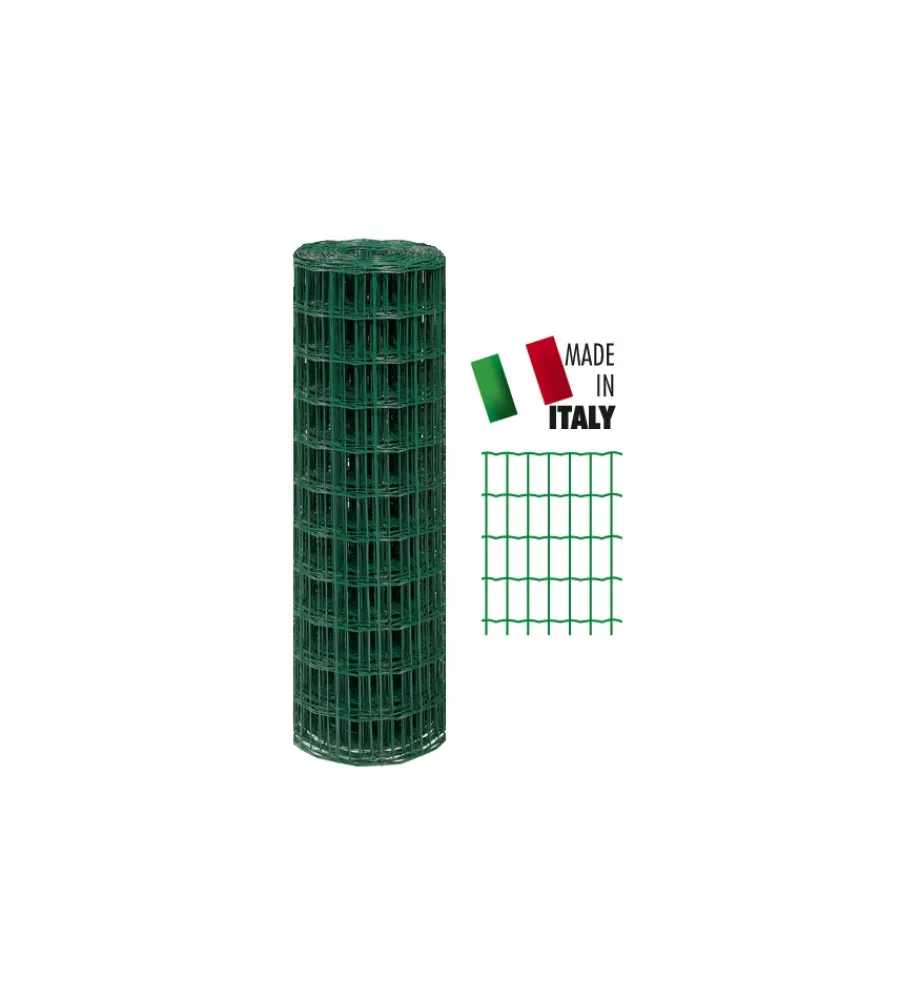 Reti, Recizioni E Cancelli Per Giardino|Rete elettrosaldata zincata e plasticata h.100 cm 10 mt