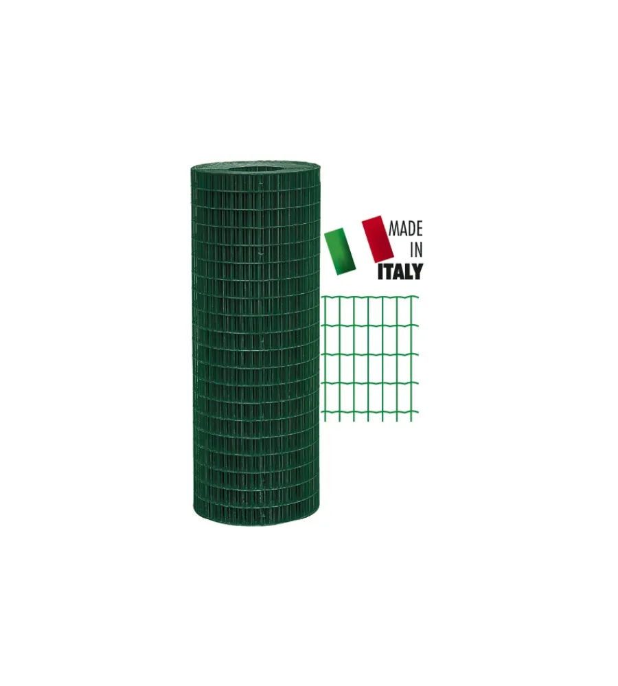 Reti, Recizioni E Cancelli Per Giardino- Rete elettrosaldata zincata e plasticata h.150 cm 25 mt