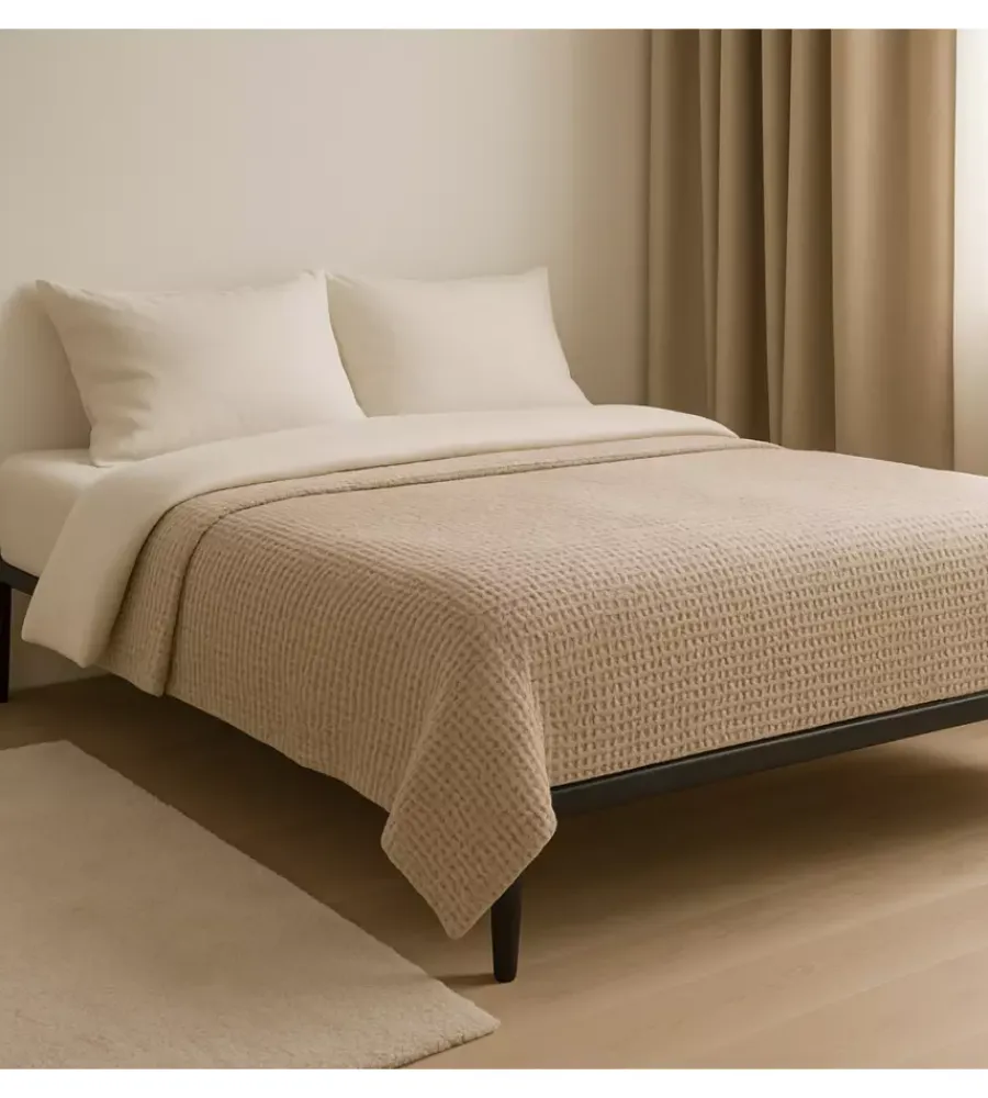 Letti E Comodini- Rete matrimoniale con gambe in kit con 12 doghe 160x190 cm