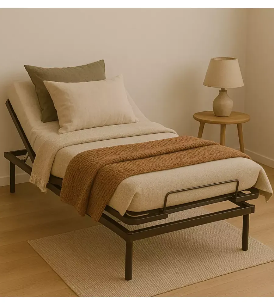 Letti E Comodini- Rete piazza e mezza mobile somnus "susa" 120x190 cm