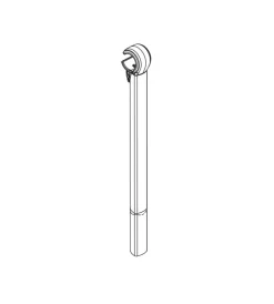 New Ricambio braccetto ferma telaio 350 mm per portabici justclick  yck606 Portaggio