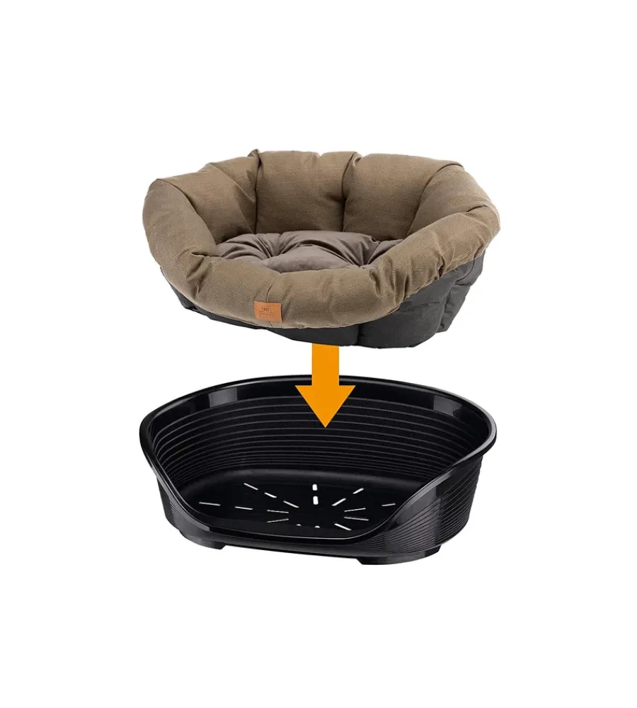 Cuscini E Brandine-Ferplast Ricambio cuscino per cuccia "siesta deluxe", 52x39x21 cm -