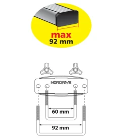 Clearance Ricambio kit fissaggio standard  n60000k Portaggio