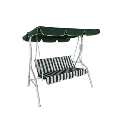 Mobili Da Giardino E Accessori|Ricarbio cuscino e telo per dondolo essenza riga verde